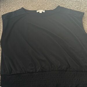 Black Cap Sleeve Top